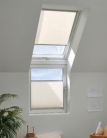 Плиссе на наклонные окна