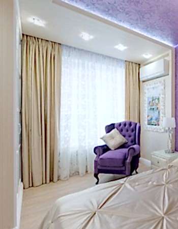 Бархатные шторы в спальню