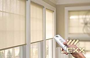 Шторы с пультом и электрокарнизы Шторы с пультом и электрокарнизы